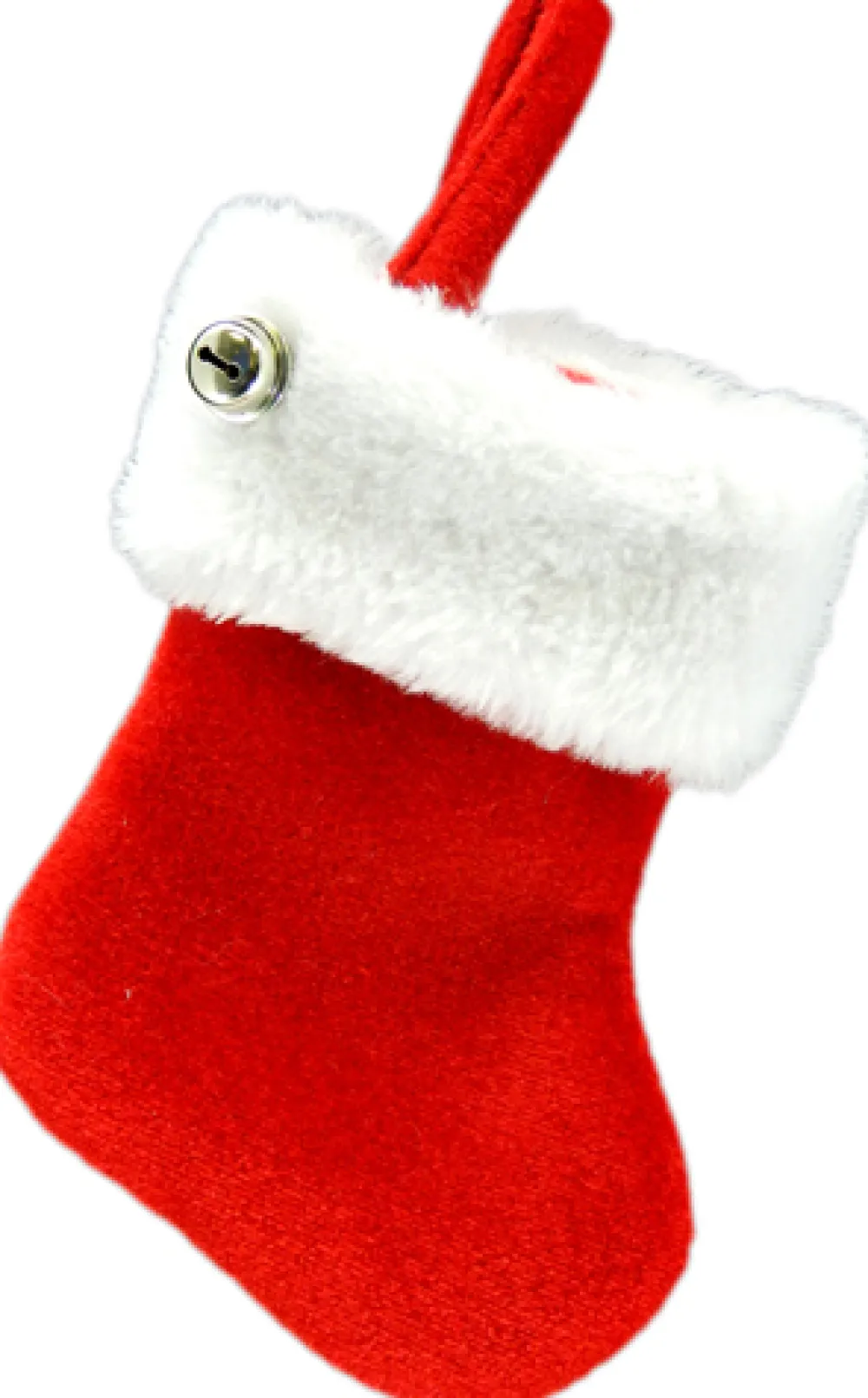 Sale Christmas Forever STOCKING MINI 6″ RED W/ BELL