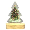 Best Christmas Forever TABLE DECOR PINEWOOD | ACRYLIC LED LIGHTS 6″ X 2.5″ X 8″ – CHRISTMAS TREE