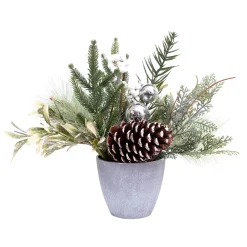 Clearance Christmas Forever TABLE PIECE 14″ W/SNOW BERRY