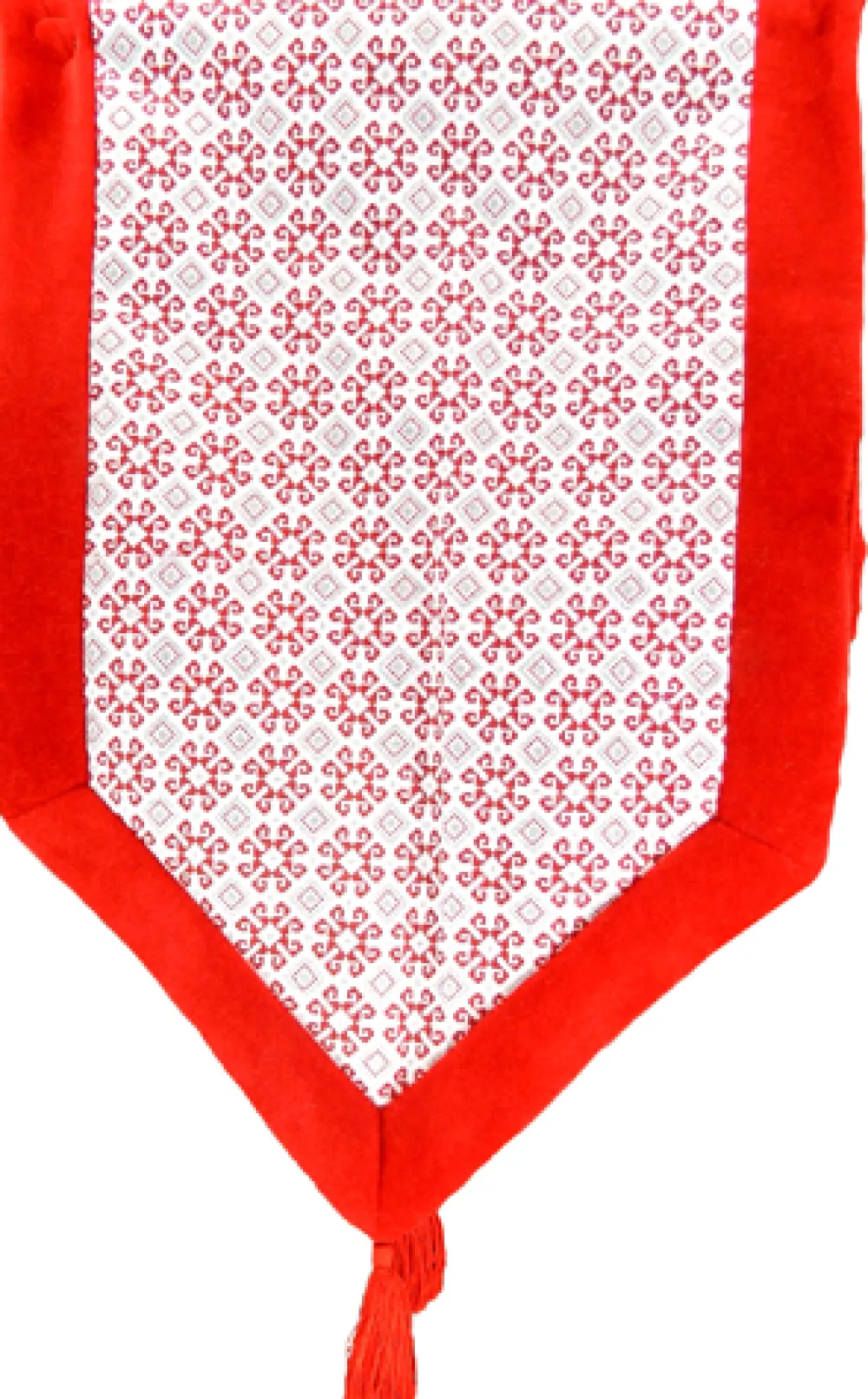 New Christmas Forever TABLE RUNNER 16″ X 72″ RED/SILVER PRINT