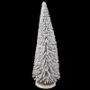 Sale Christmas Forever TREE BOTTLE BRUSH FLOCKED SLV 20″ W/SILVER BERRIES
