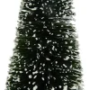 Outlet Christmas Forever TREE BOTTLE BRUSH NAT. 5″ VILLAGE W/ SNOW & BASE