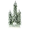 Outlet Christmas Forever TREE FLOCKED ALPINE 29″ H X3 TREES W/ WOODEN BASE
