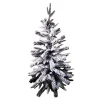 Outlet Christmas Forever TREE FLOCKED PINE 36″ PE & NOBLE MIXED PINE WITH WOODEN BASE