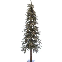 Clearance Christmas Forever TREE FROSTED ALPINE 6′ 878T W/PINE CONES