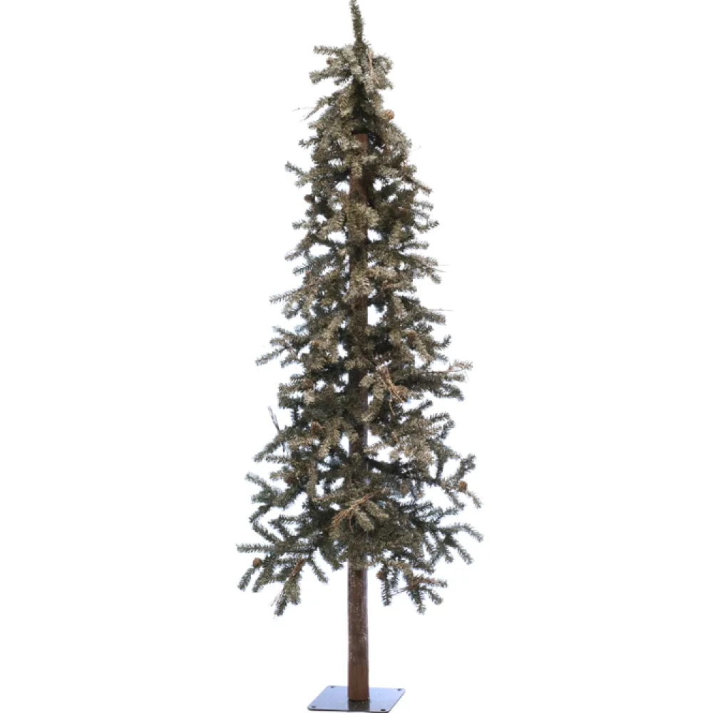 Clearance Christmas Forever TREE FROSTED ALPINE 6′ 878T W/PINE CONES
