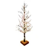 Discount Christmas Forever TREE FROSTED /ICED 36″ W/ LED WARM WHITE LIGHTS BROWN /CLEAR