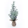 Best Christmas Forever TREE FROSTED NEEDLE PINE 14″ W/ BURLAP BASE