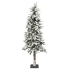 Discount Christmas Forever TREE MANNING ALPINE 5’x475T HEAVY FLOCKING W/ PINE CONES
