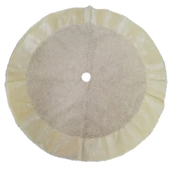 New Christmas Forever TREE SKIRT 48″ BROWN/IVORY