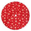 Hot Christmas Forever TREE SKIRT 20″ MINI RED/WHITE SNOWFLAKES