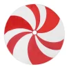 Clearance Christmas Forever TREE SKIRT 48″ RED/WHITE VELVET & FLEECE, CANDY SWIRL DESIGN