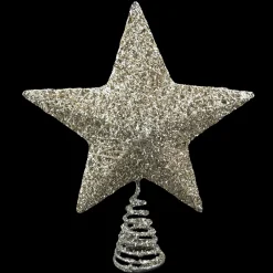 Christmas Forever TREE TOP STAR CHAMPAGNE GLITTER 12″