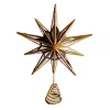 Outlet Christmas Forever TREE TOP STAR GOLD 12″ HALF CONVEX MIRROR WITH GLITTER