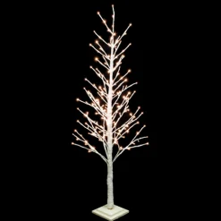 Sale Christmas Forever TWIG TREE WHITE 59″ 186 LED WARM WHITE LIGHTS 120V WHITE GLTR.