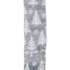Outlet Christmas Forever WIRED RIBBON 2.5″X10 YDS GRAY W/ WHITE CHRISTMAS TREES