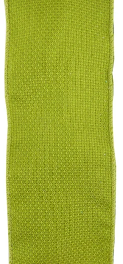 Outlet Christmas Forever WIRED RIBBON 2.5″X10 YDS GREEN (CHARTREUSE) BURLAP LOOK