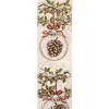 Sale Christmas Forever WIRED RIBBON 2.5″X10 YDS IVORY W/ PINE CONE IN SPRUCE & BAUBLES