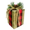 Sale Christmas Forever WOODEN GIFT BOX 3.5″x6″ WITH RUSTIC | BUFFALO PLAID DECORATION
