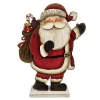 Sale Christmas Forever WOODEN TRADITIONAL SANTA STAND 12.5″ CARRYING GIFT