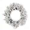 Sale Christmas Forever WREATH BERRY 24″ WHITE MIXED BERRIES