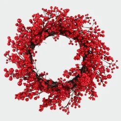 Christmas Forever WREATH BERRY 24″ RED MIXED BERRIES