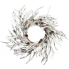 Discount Christmas Forever WREATH FARMHOUSE 28″ W/ BIRCH LOOK GRASS & MINI PINE CONES