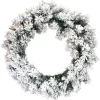 Outlet Christmas Forever WREATH FLOCKED PVC PINE 30″ X 120 TIPS HEAVY FLOCKING