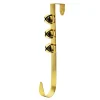 Sale Christmas Forever WREATH HANGER 12″ W/ 3 BELLS SHINY GOLD